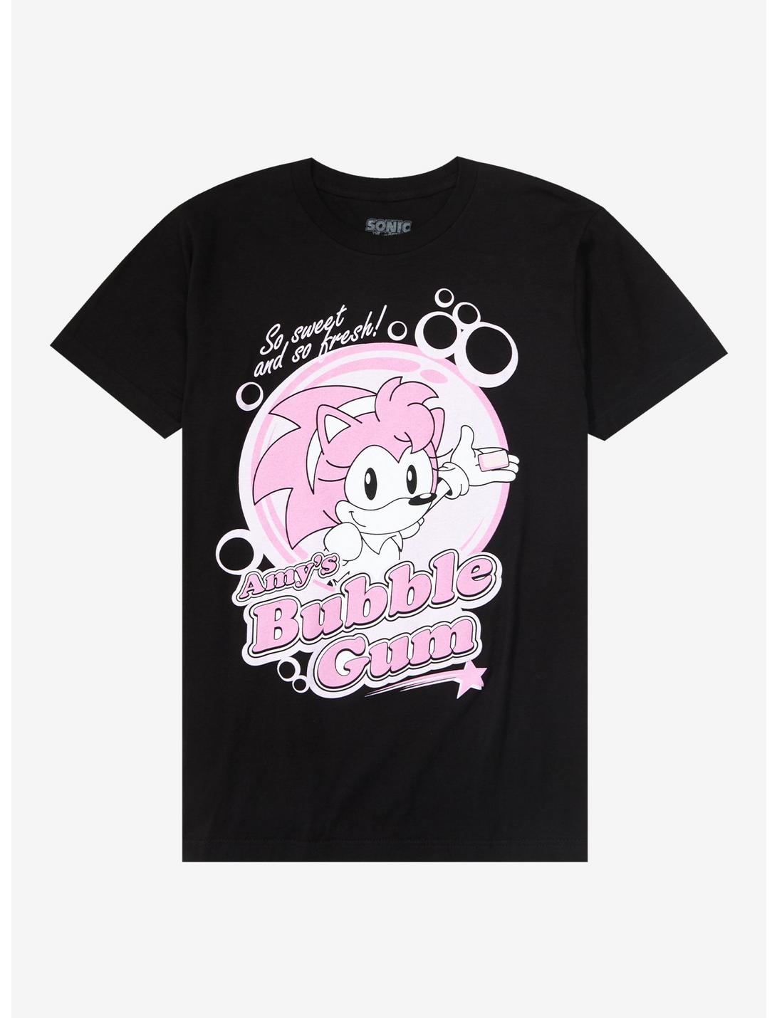 Sonic The Hedgehog Amy's Bubble Gum T-Shirt, BLACK, hi-res