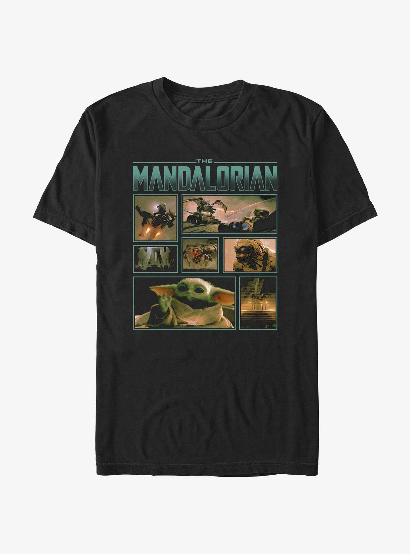 Star Wars The Mandalorian Adventures Through The Mines of Mandalore T-Shirt, BLACK, hi-res