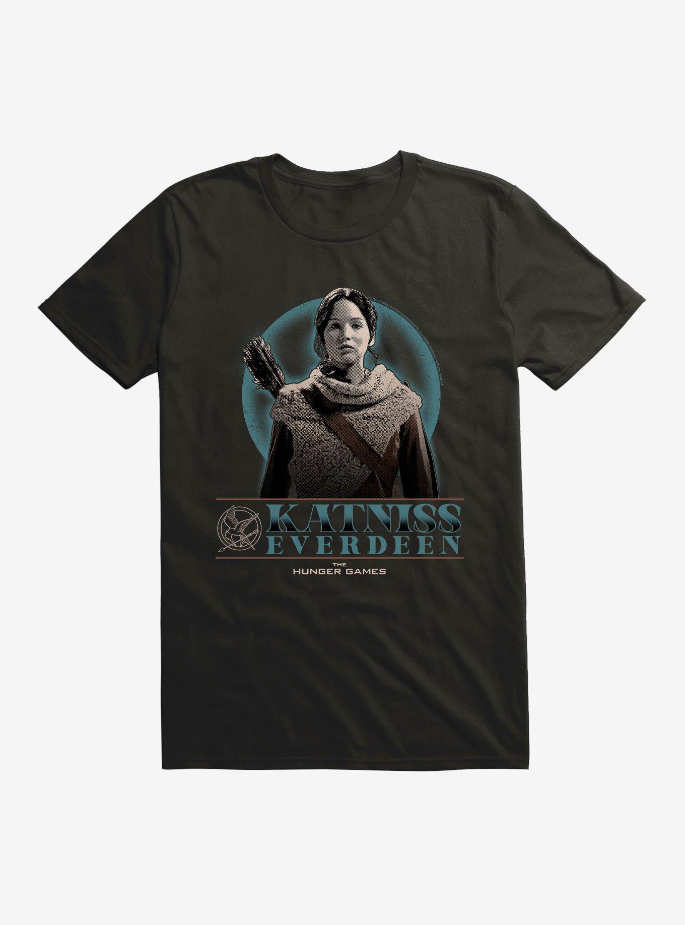 Hunger Games Katniss Everdeen Pose T-Shirt, BLACK, hi-res