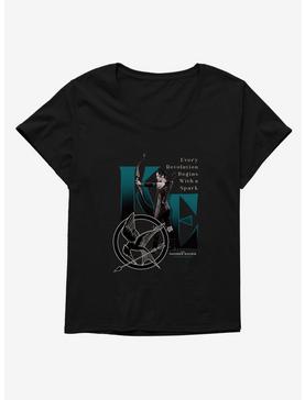 Hunger Games Katniss Everdeen Spark Revolution Womens T-Shirt Plus Size, , hi-res