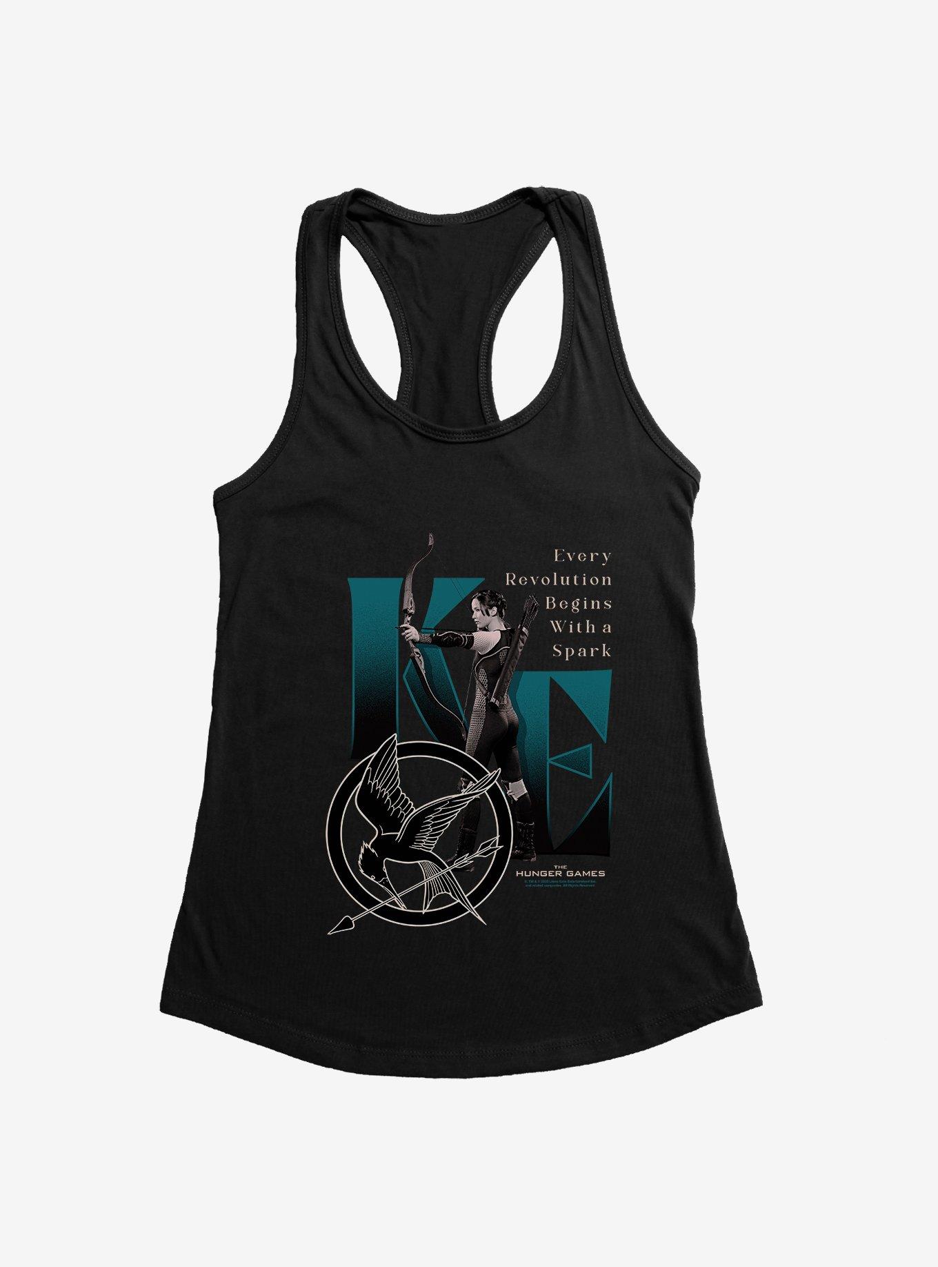 Hunger Games Katniss Everdeen Spark Revolution Womens Tank Top, , hi-res