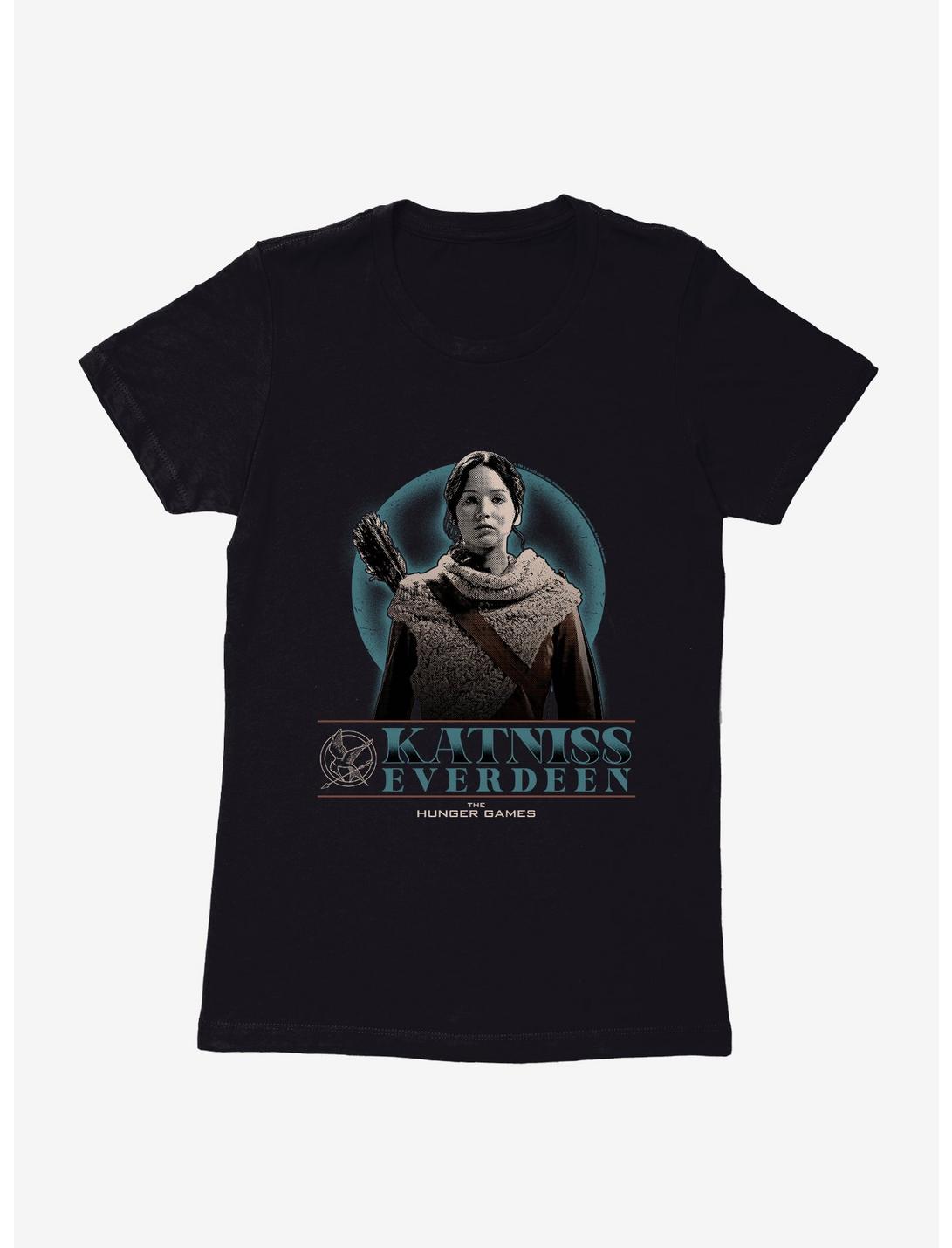 Hunger Games Katniss Everdeen Pose Womens T-Shirt, BLACK, hi-res