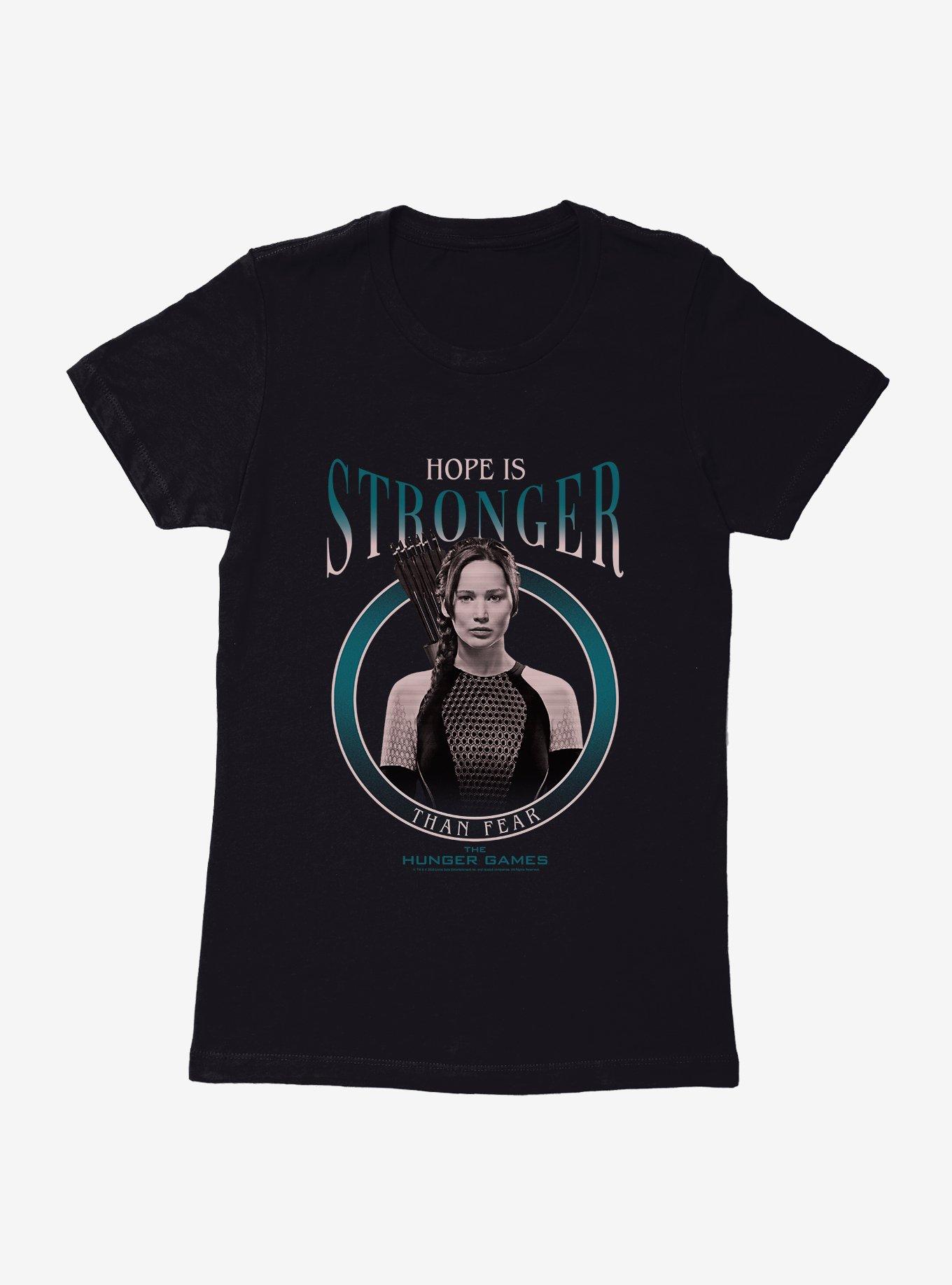 Hunger Games Katniss Hope Is Stronger Womens T-Shirt, BLACK, hi-res