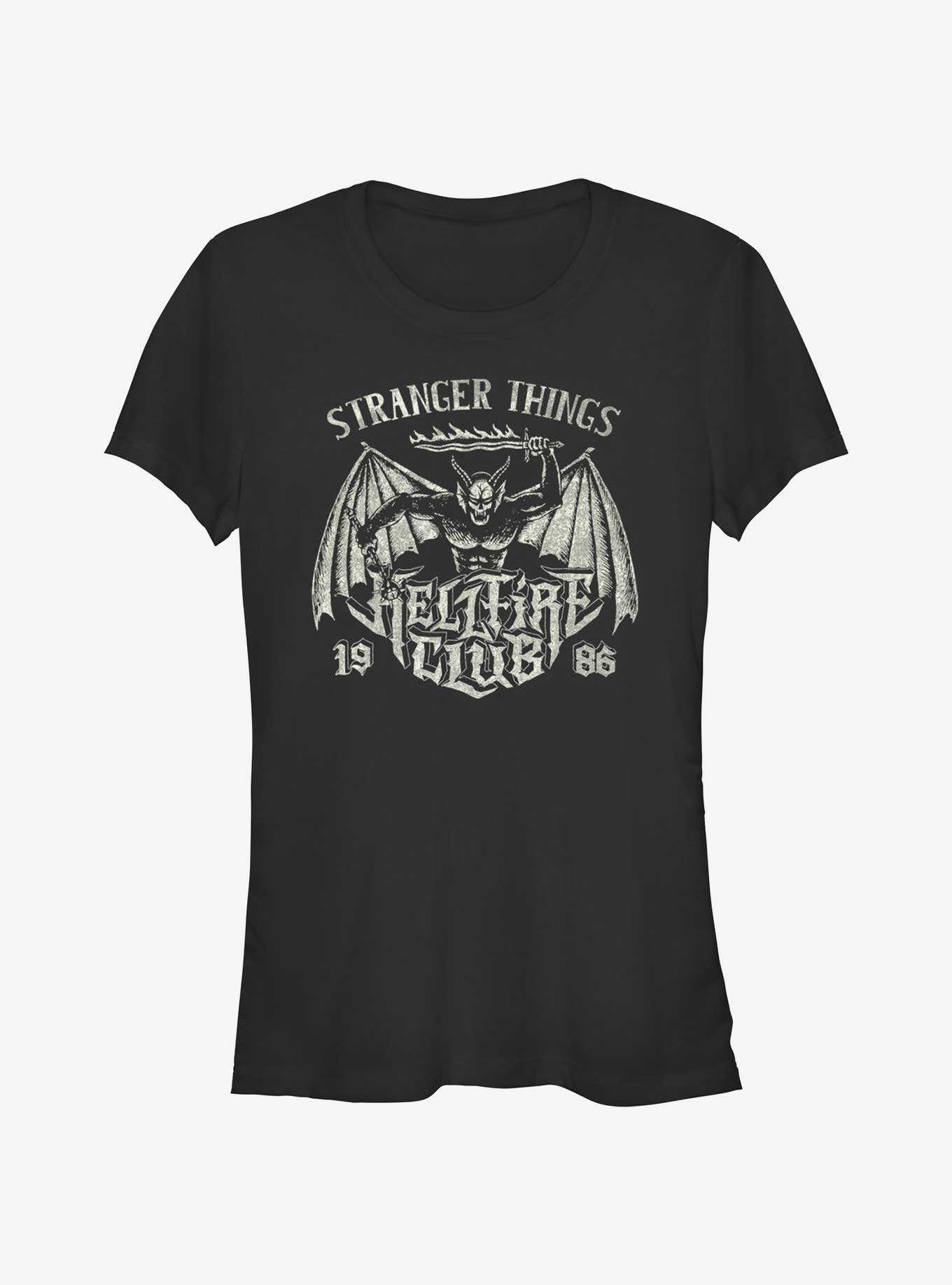 Stranger Things Hellfire Club Metal Band Girls T-Shirt, , hi-res