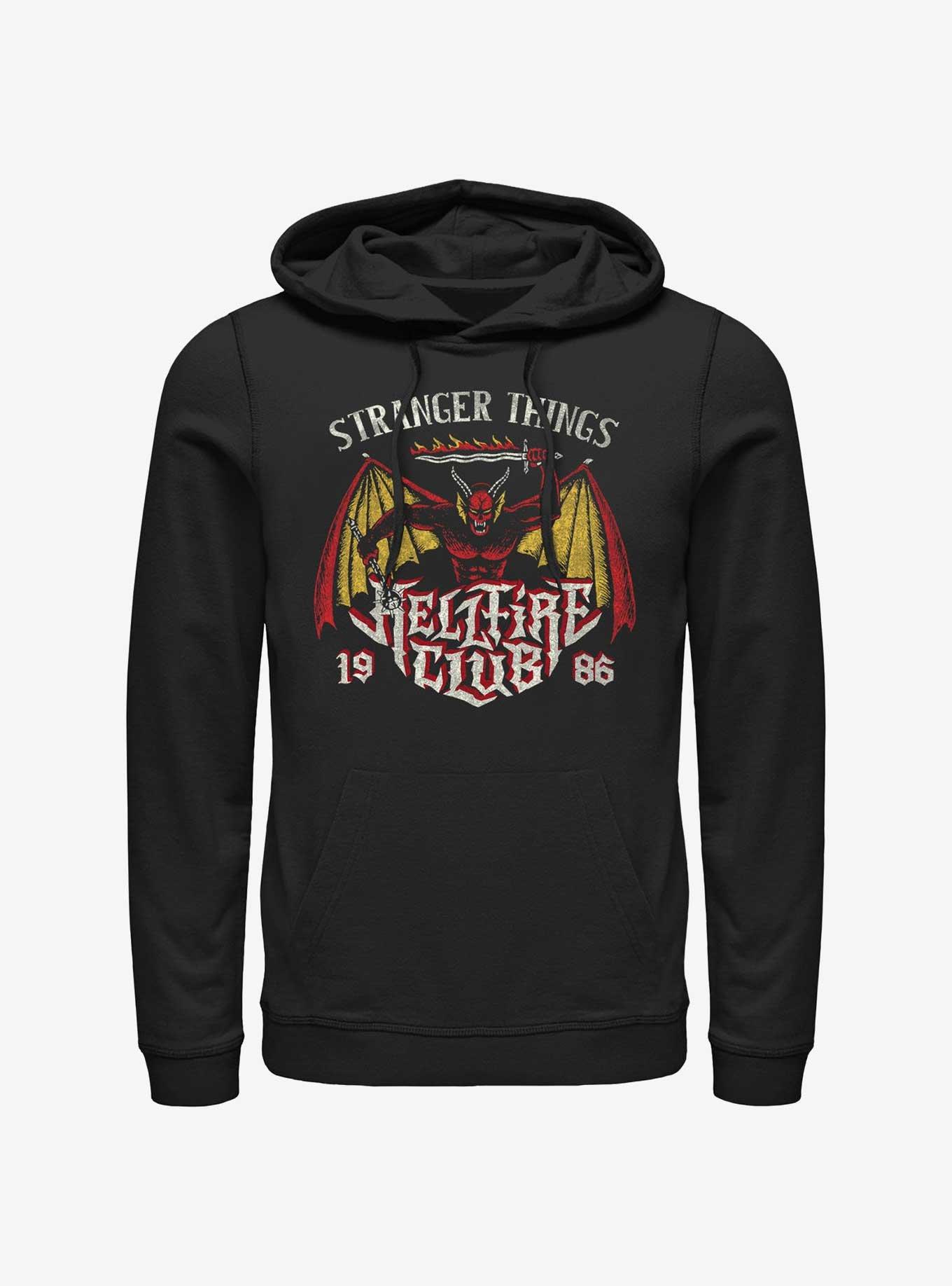 Stranger Things Demon Hellfire Club Hoodie, BLACK, hi-res