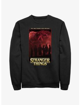 Stranger Things Nerds And Freaks Sweatshirt, , hi-res