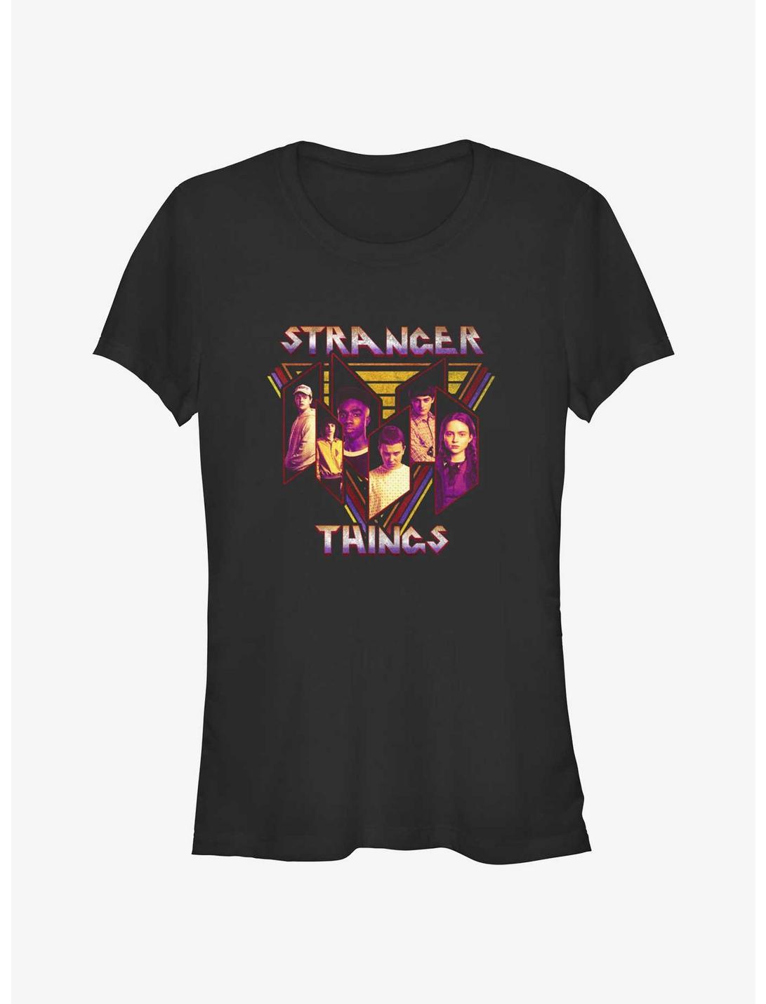 Stranger Things Heavy Metal Band Girls T-Shirt, BLACK, hi-res