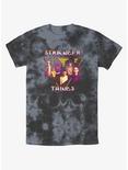 Stranger Things Heavy Metal Band Tie-Dye T-Shirt, BLKCHAR, hi-res