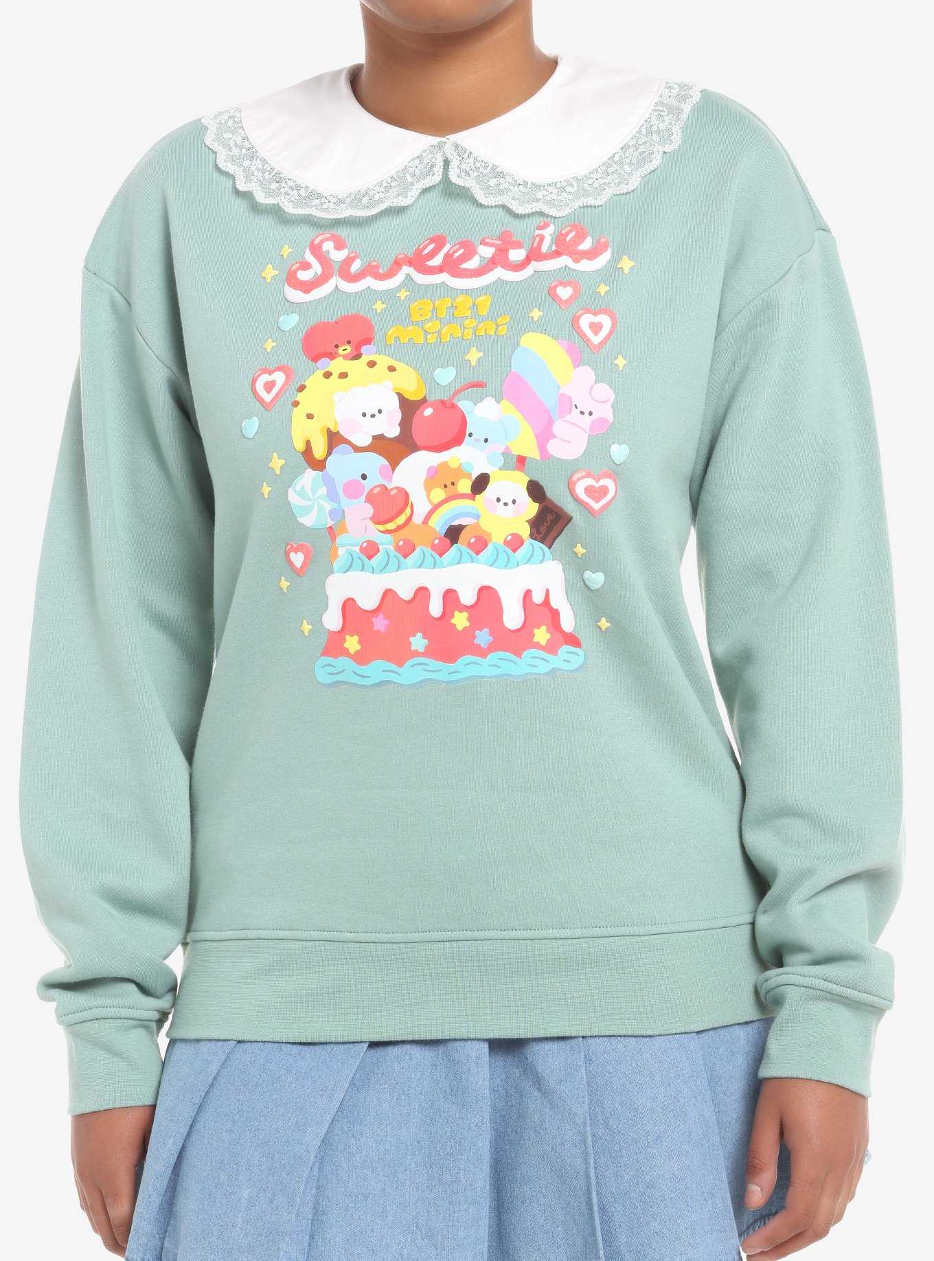 BT21 Sweetie Collared Girls Sweatshirt, , hi-res