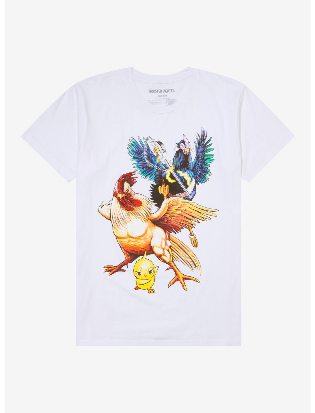 Rooster Fighter Trio T-Shirt, CREAM, hi-res