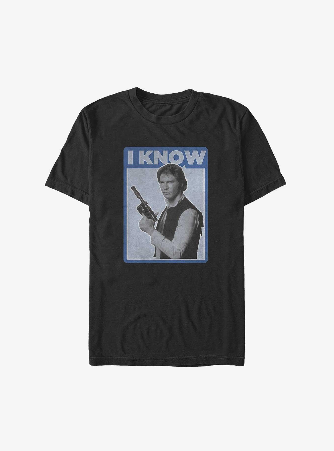 Han solo i know t shirt discount