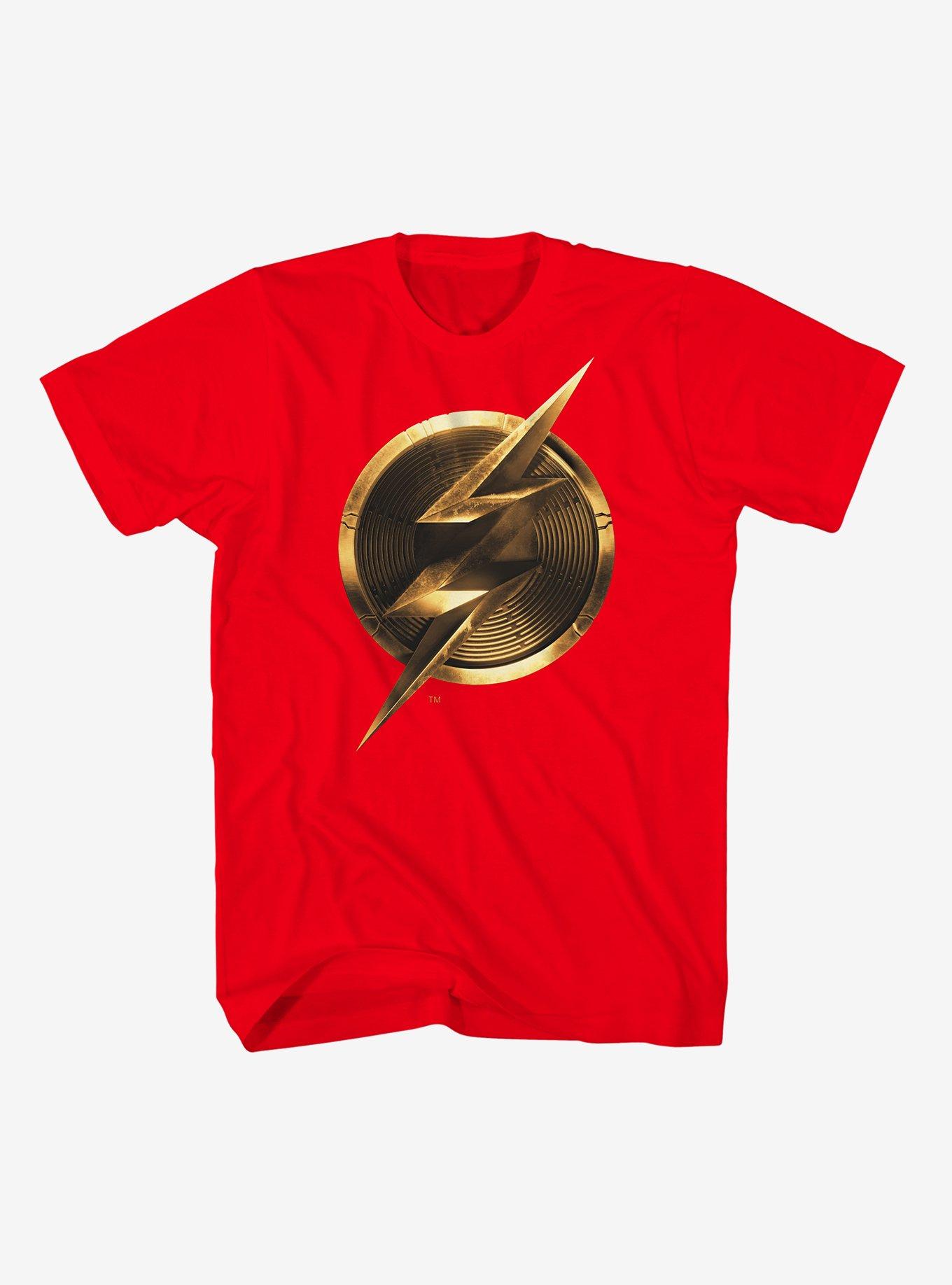 DC Comics The Flash Bulked Up Logo T-Shirt, RED, hi-res