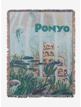 Studio Ghibli Ponyo Underwater Scene Portrait Tapestry Throw - BoxLunch Exclusive, , hi-res