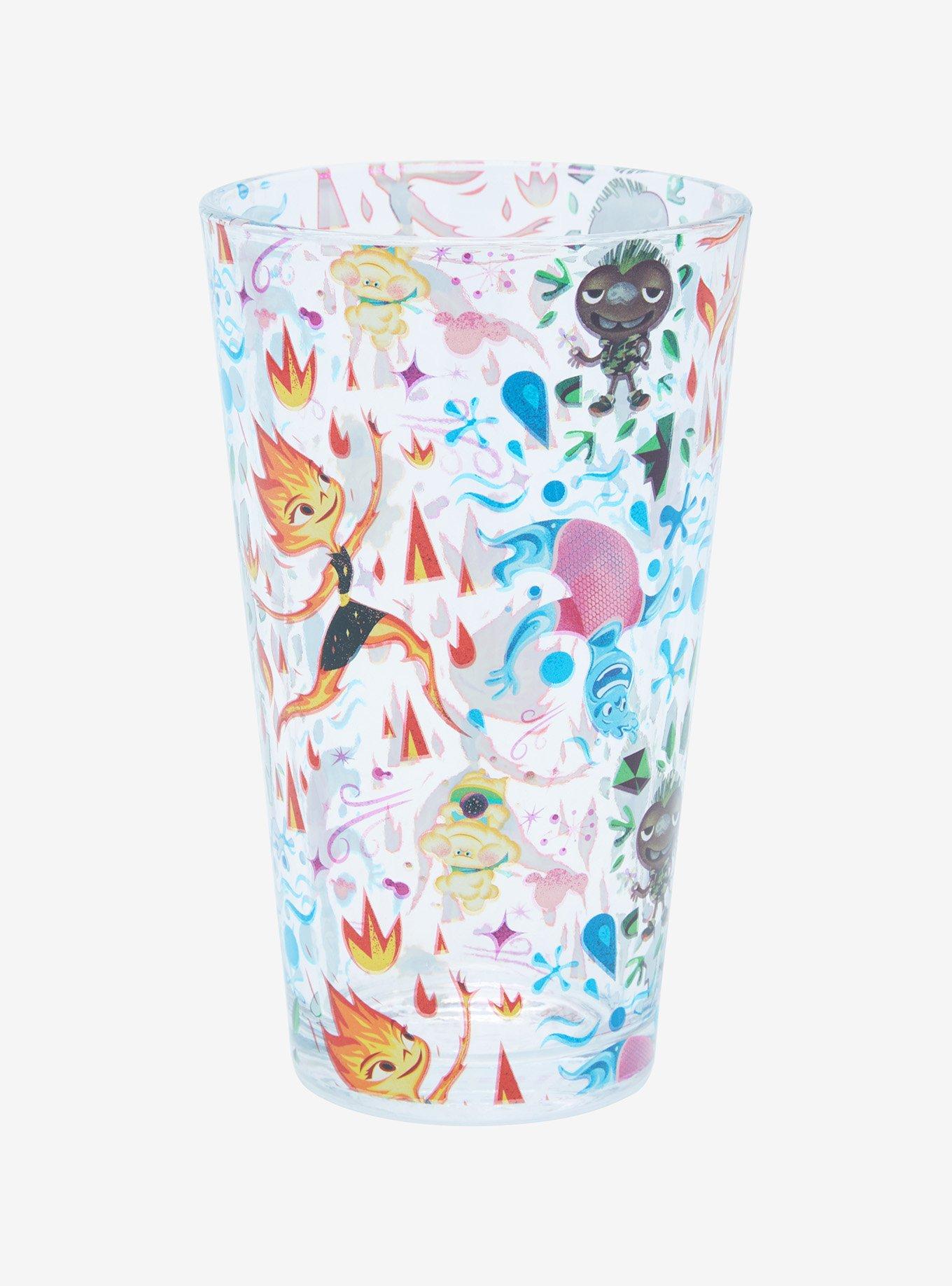 Disney Pixar Elemental Allover Print Pint Glass BoxLunch Exclusive