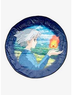 Studio Ghibli Howl's Moving Castle Sophie and Calcifer Round Throw - BoxLunch Exclusive, , hi-res