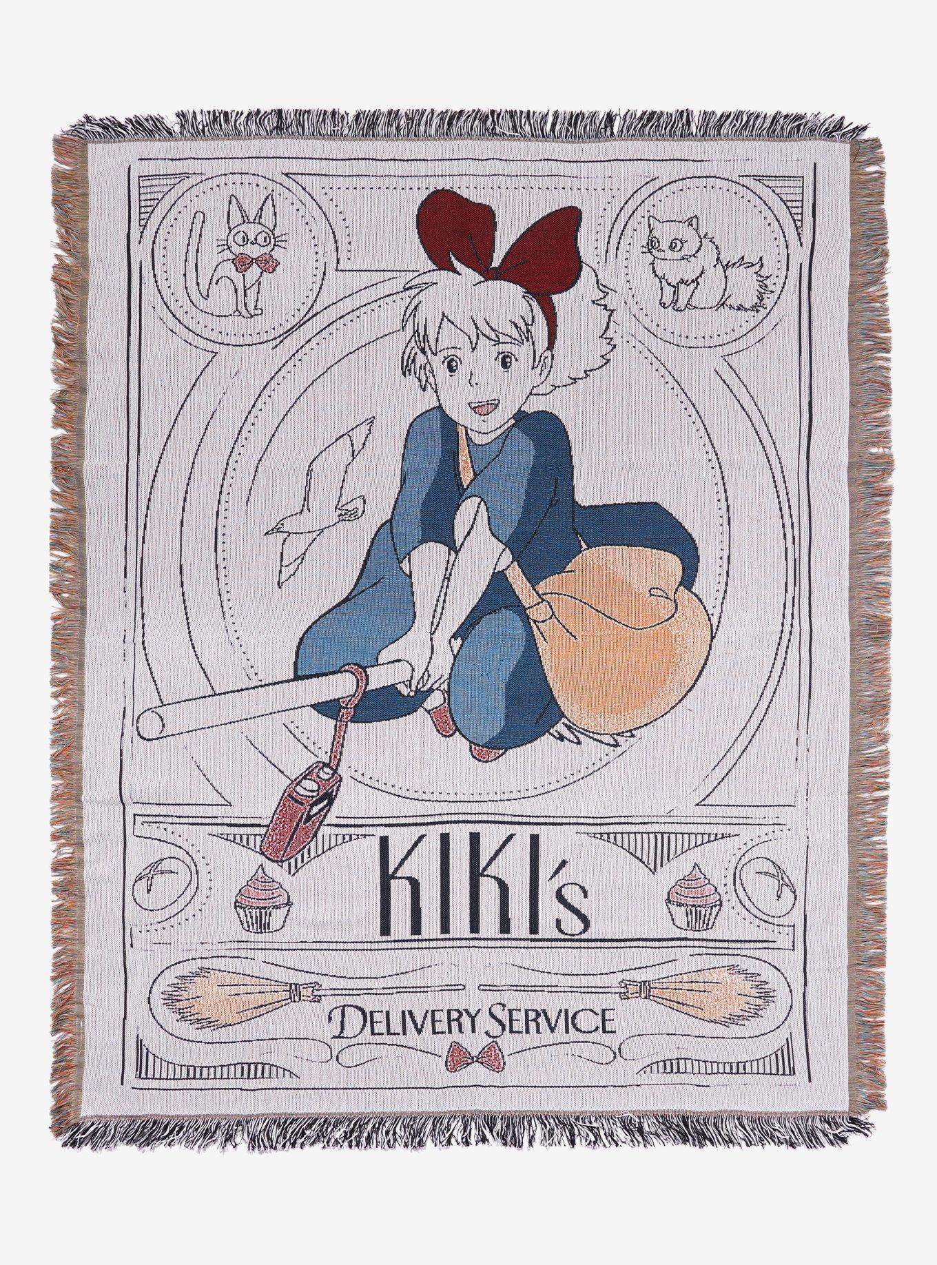 Studio Ghibli Kiki's Delivery Service Outline Icons Tapestry Throw - BoxLunch Exclusive, , hi-res