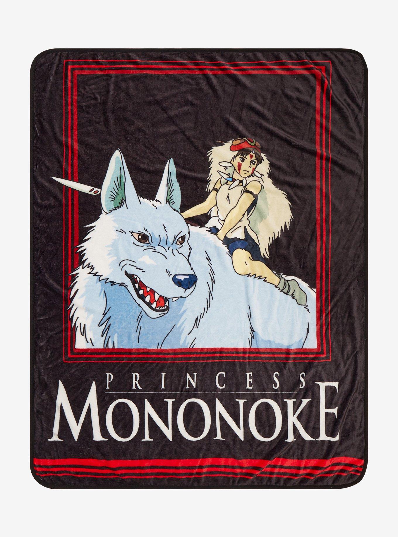 Studio Ghibli Princess Mononoke San & Moro Portrait Throw - BoxLunch Exclusive, , hi-res