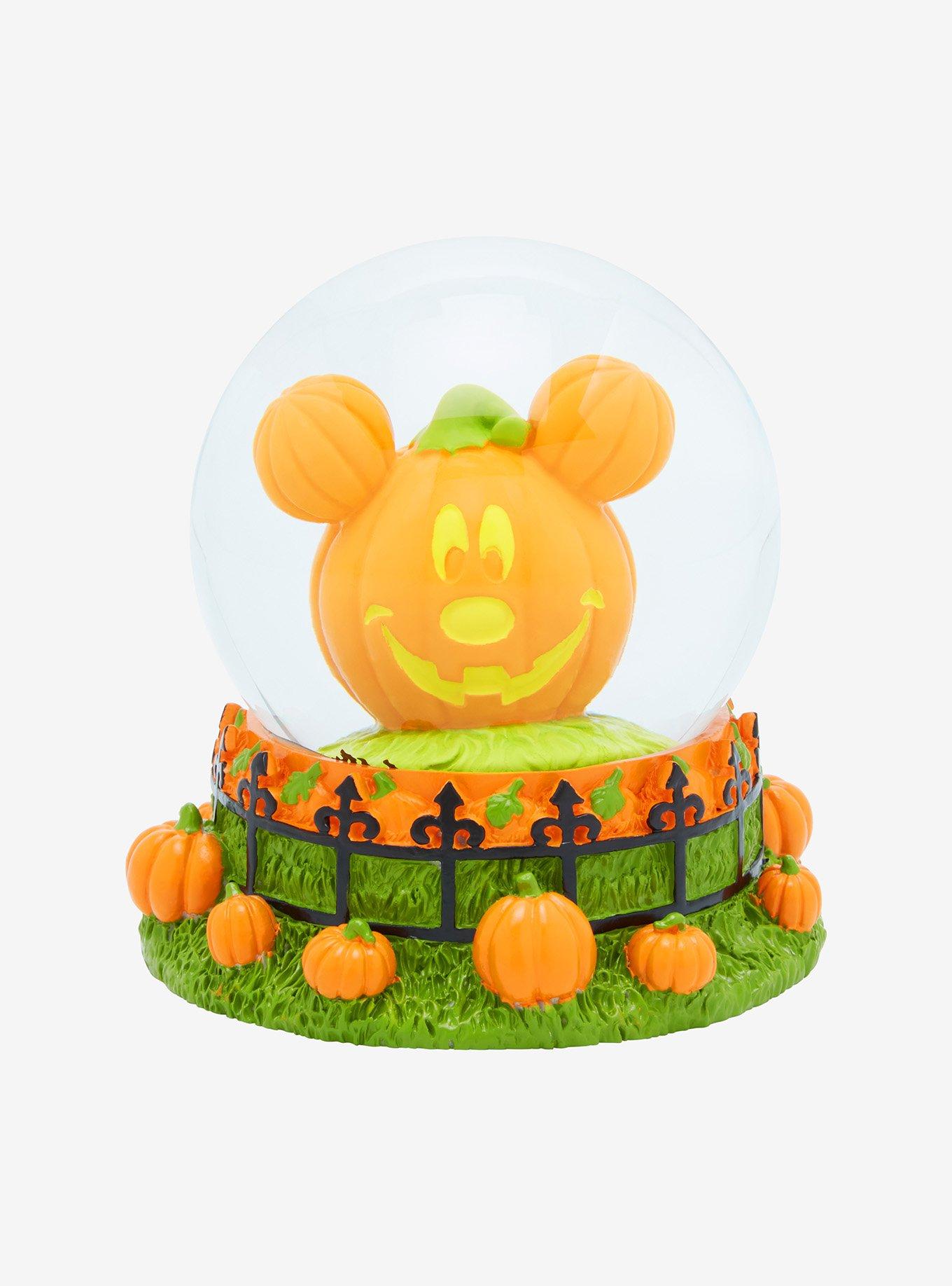 Disney Mickey Mouse Jack-O-Lantern Snow Globe, , hi-res