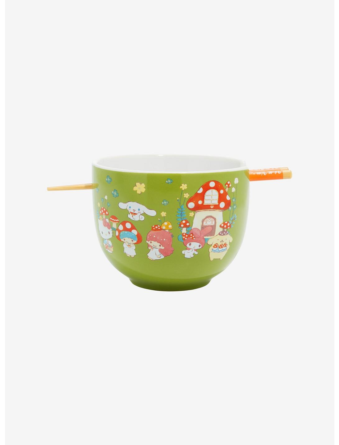 Sanrio Hello Kitty and Friends Mushroom Ramen Bowl with Chopsticks, , hi-res