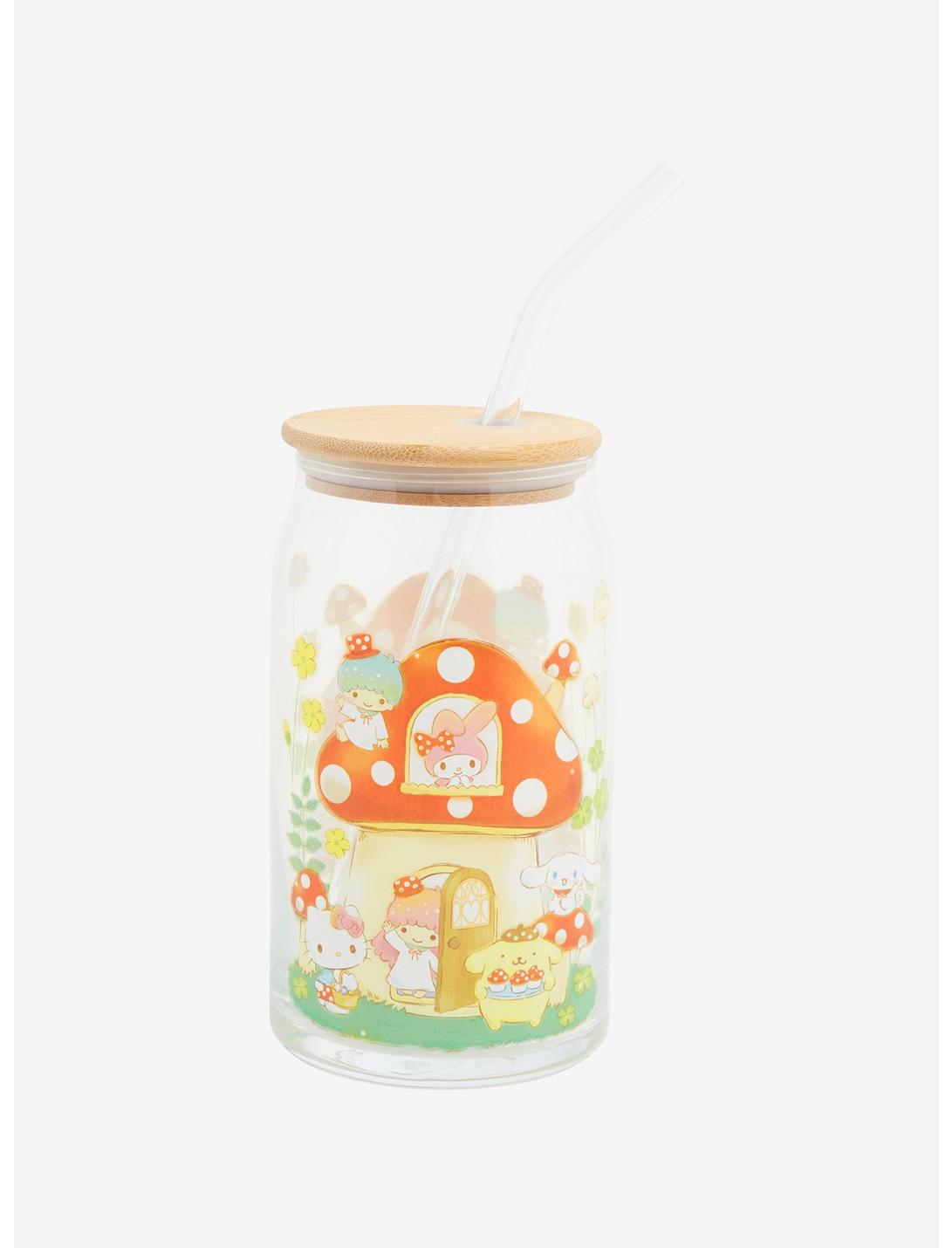 Sanrio Hello Kitty and Friends Mushroom House Portrait Glass Tumbler, , hi-res