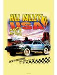 Back To The Future Hill Valley USA Poster, WHITE, hi-res