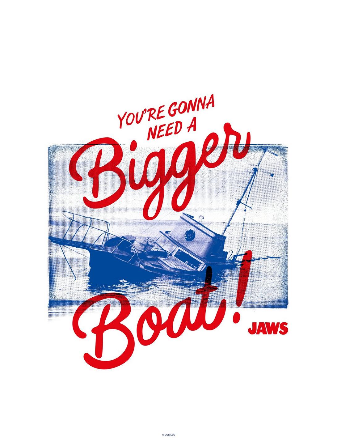 Jaws The Orca Boat Poster , WHITE, hi-res