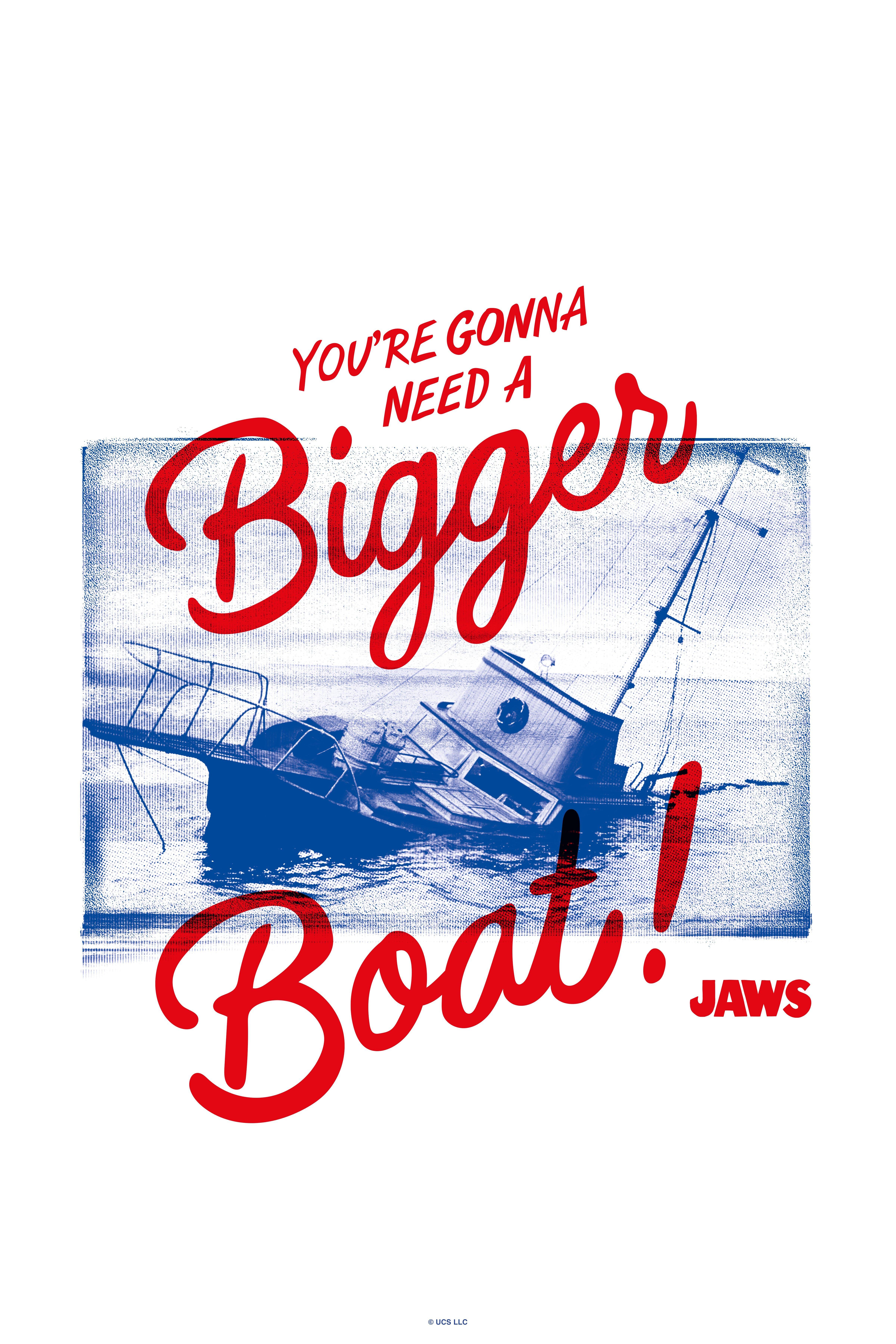 Jaws The Orca Boat Poster , WHITE, hi-res