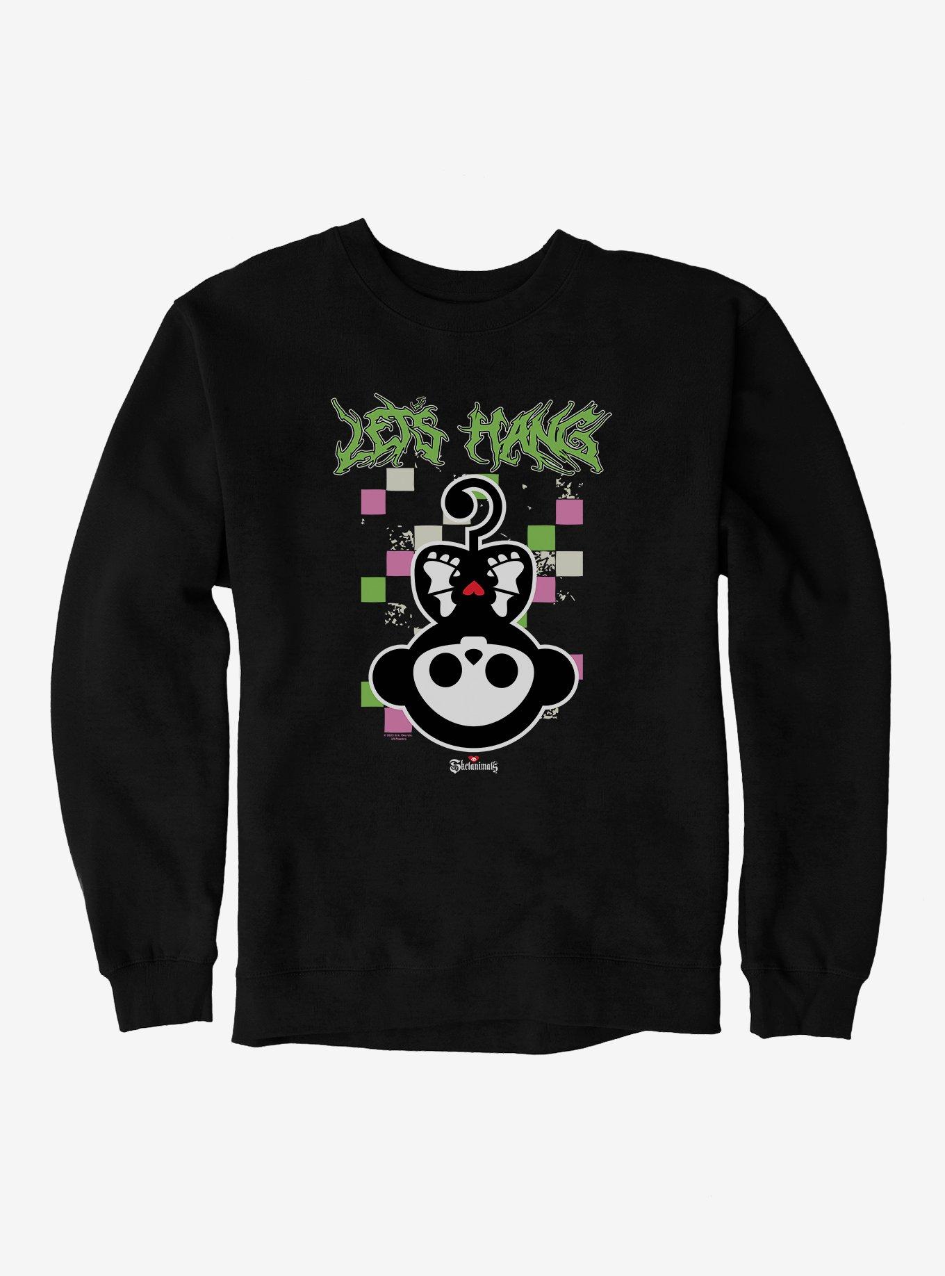 Skelanimals Marcy Let's Hang Sweatshirt, BLACK, hi-res