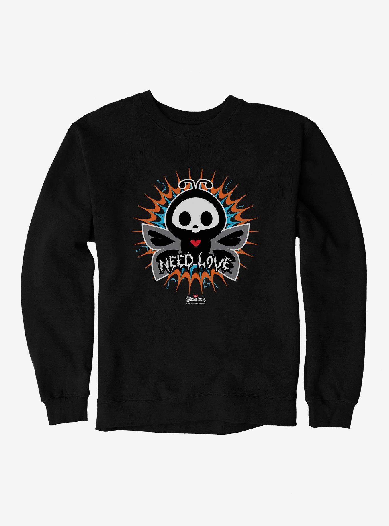 Skelanimals Mary Need Love Sweatshirt, BLACK, hi-res