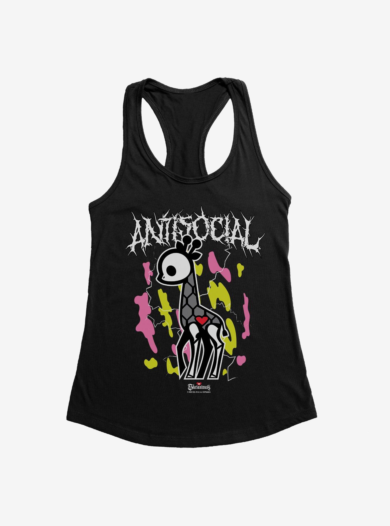 Skelanimals Jenny Antisocial Girls Tank, BLACK, hi-res