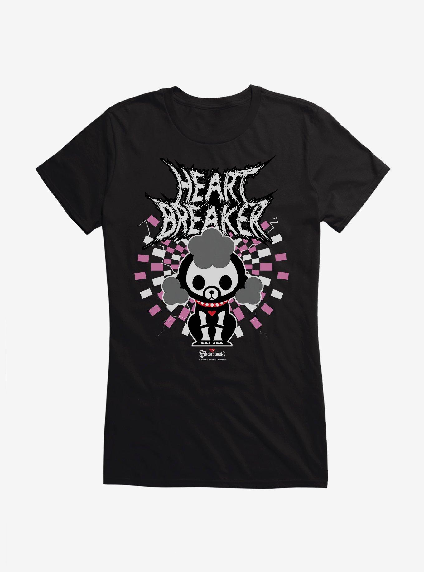 Skelanimals Roxie Heart Breaker Girls T-Shirt, BLACK, hi-res