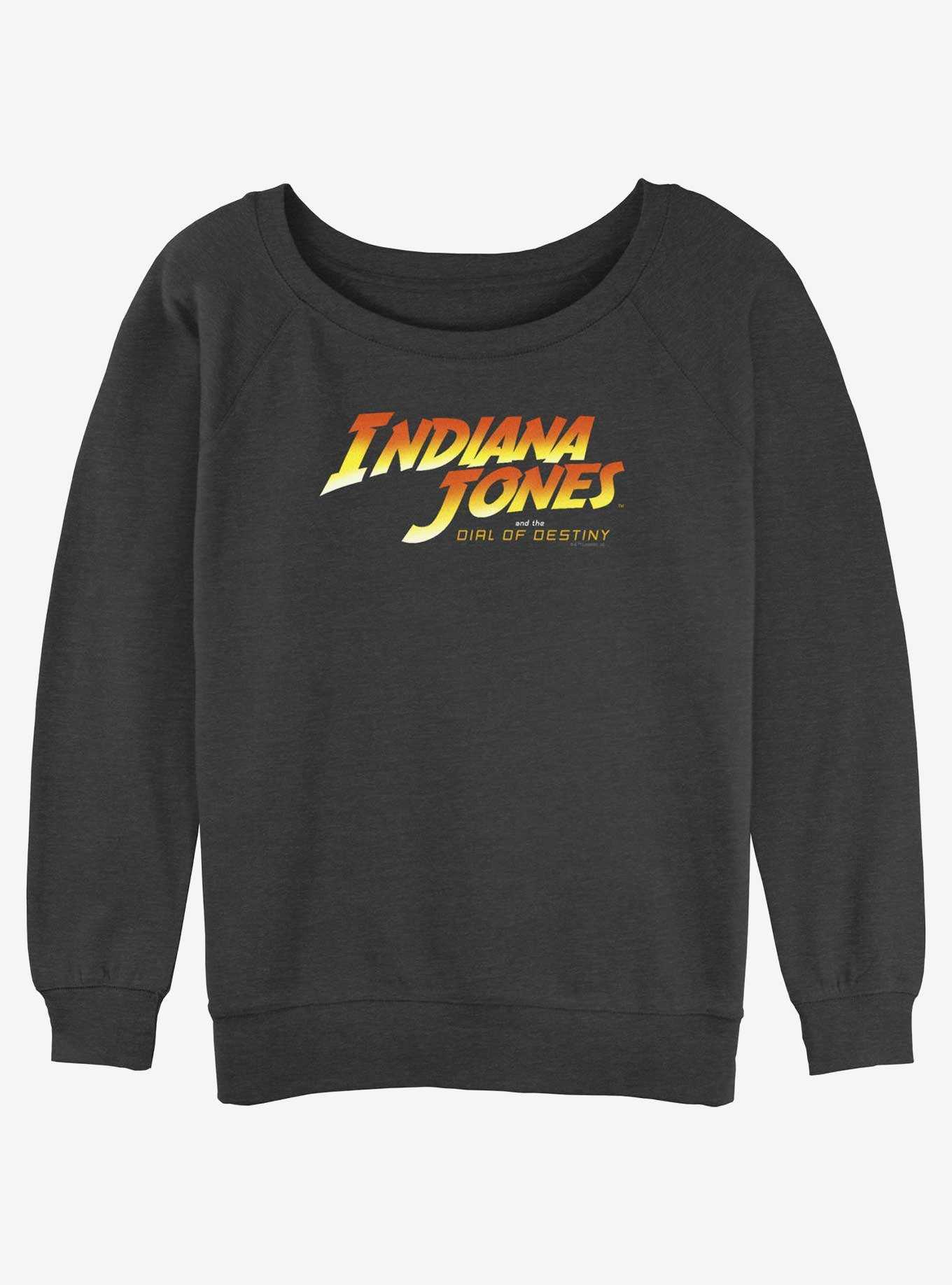 Indiana Jones and the Dial of Destiny Logo Slouchy Sweatshirt, , hi-res