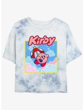 Kirby Starry Parasol Tie-Dye Girls Crop T-Shirt, , hi-res