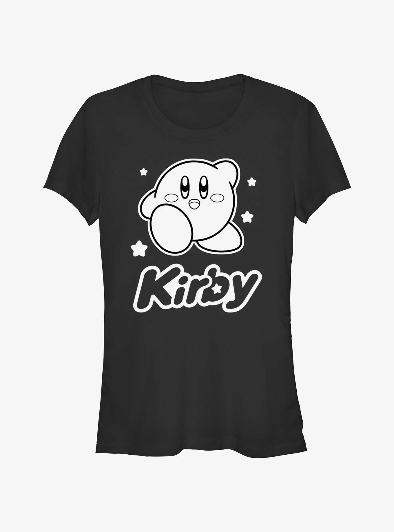 Kirby Star Pose Girls T-Shirt, BLACK, hi-res