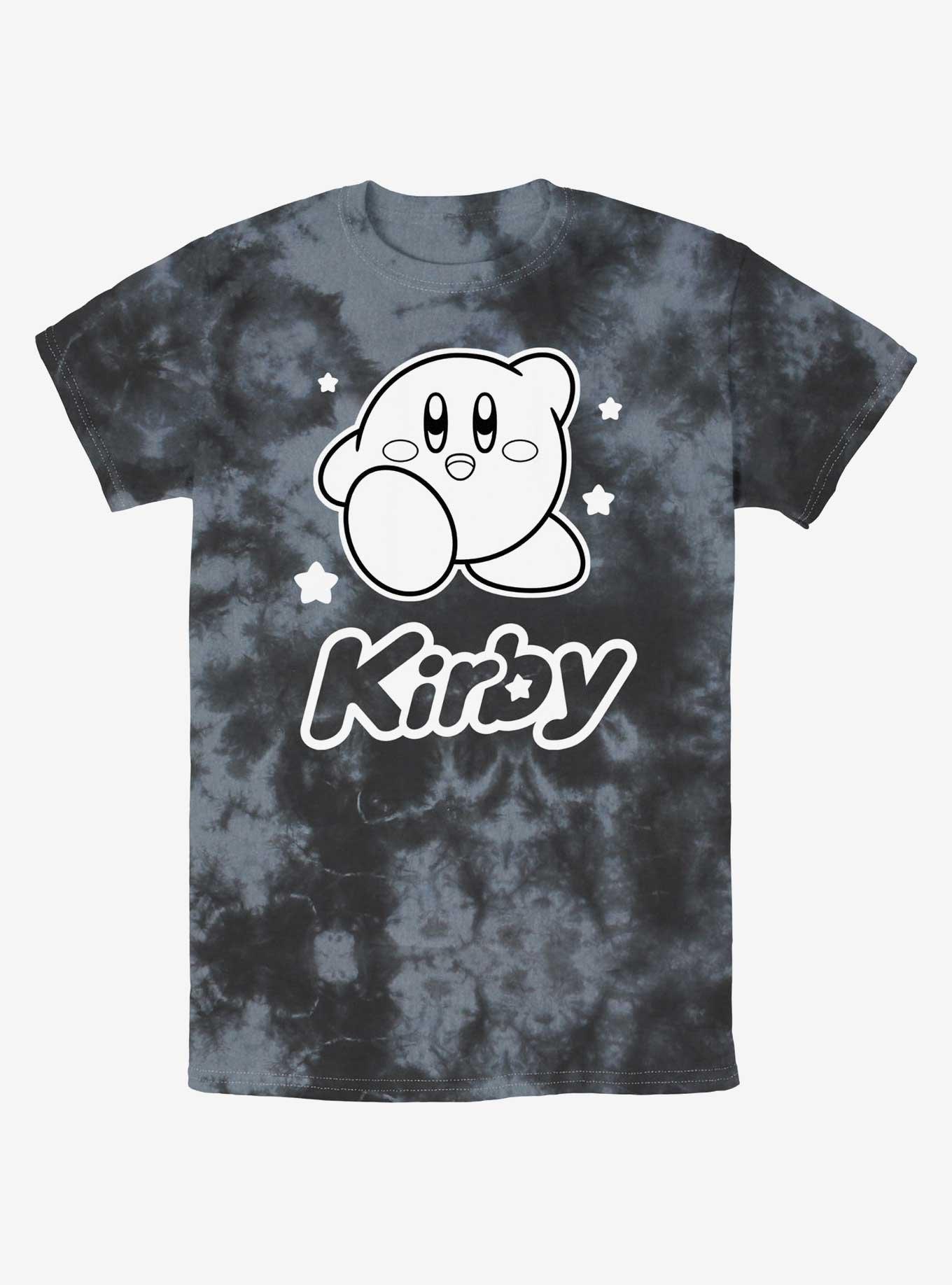 Kirby Star Pose Tie-Dye T-Shirt, BLKCHAR, hi-res
