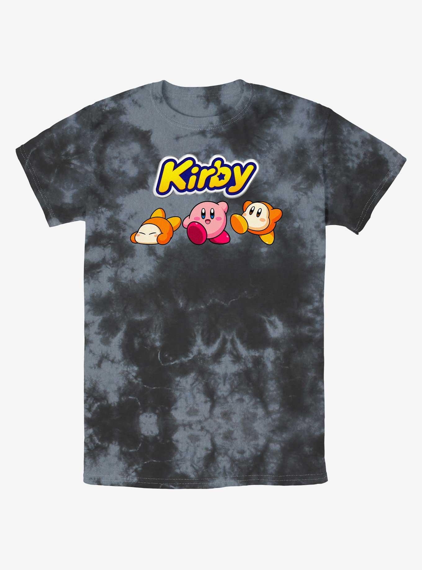 Kirby and Waddle Dee Logo Tie-Dye T-Shirt