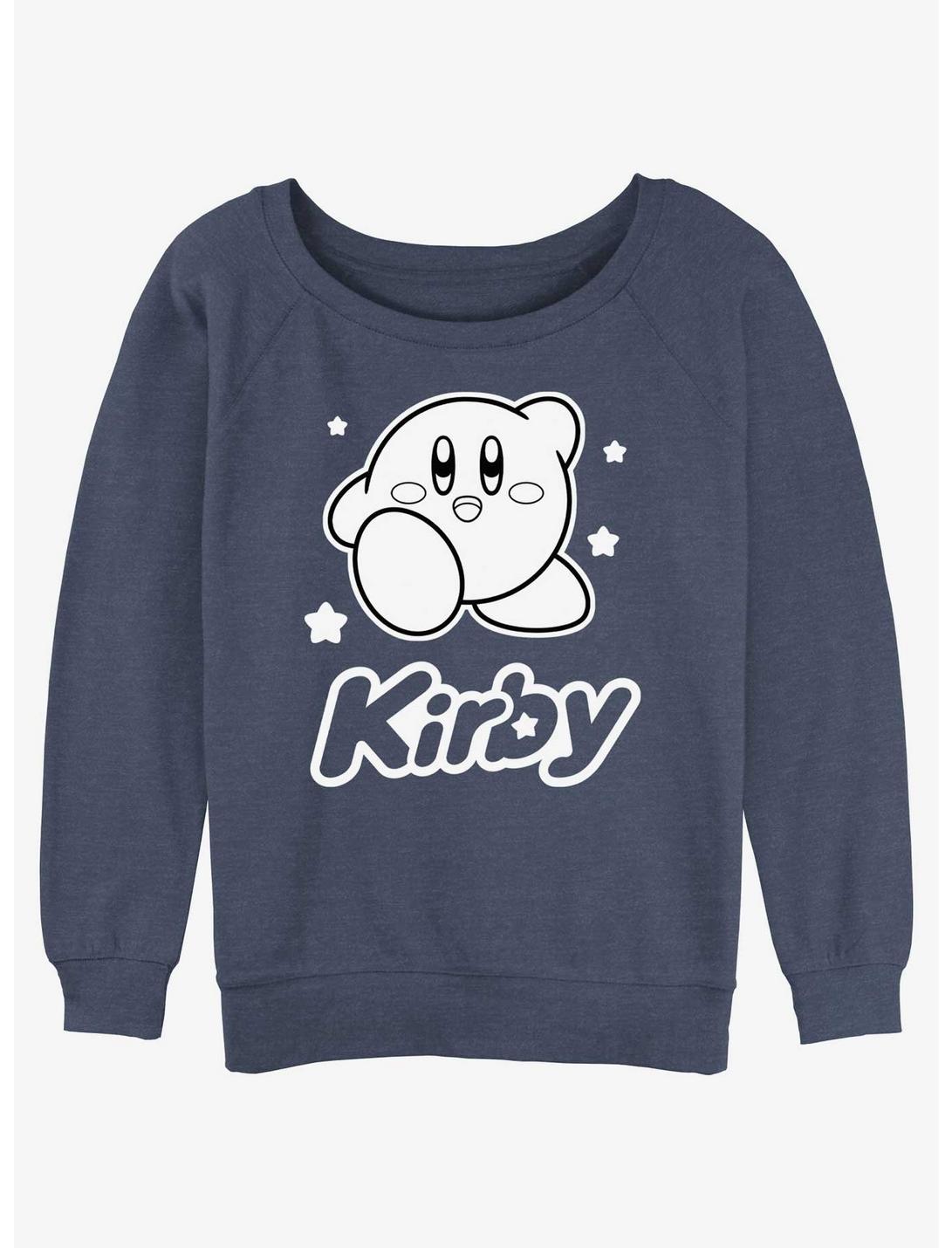 Kirby Star Pose Slouchy Sweatshirt, BLUEHTR, hi-res