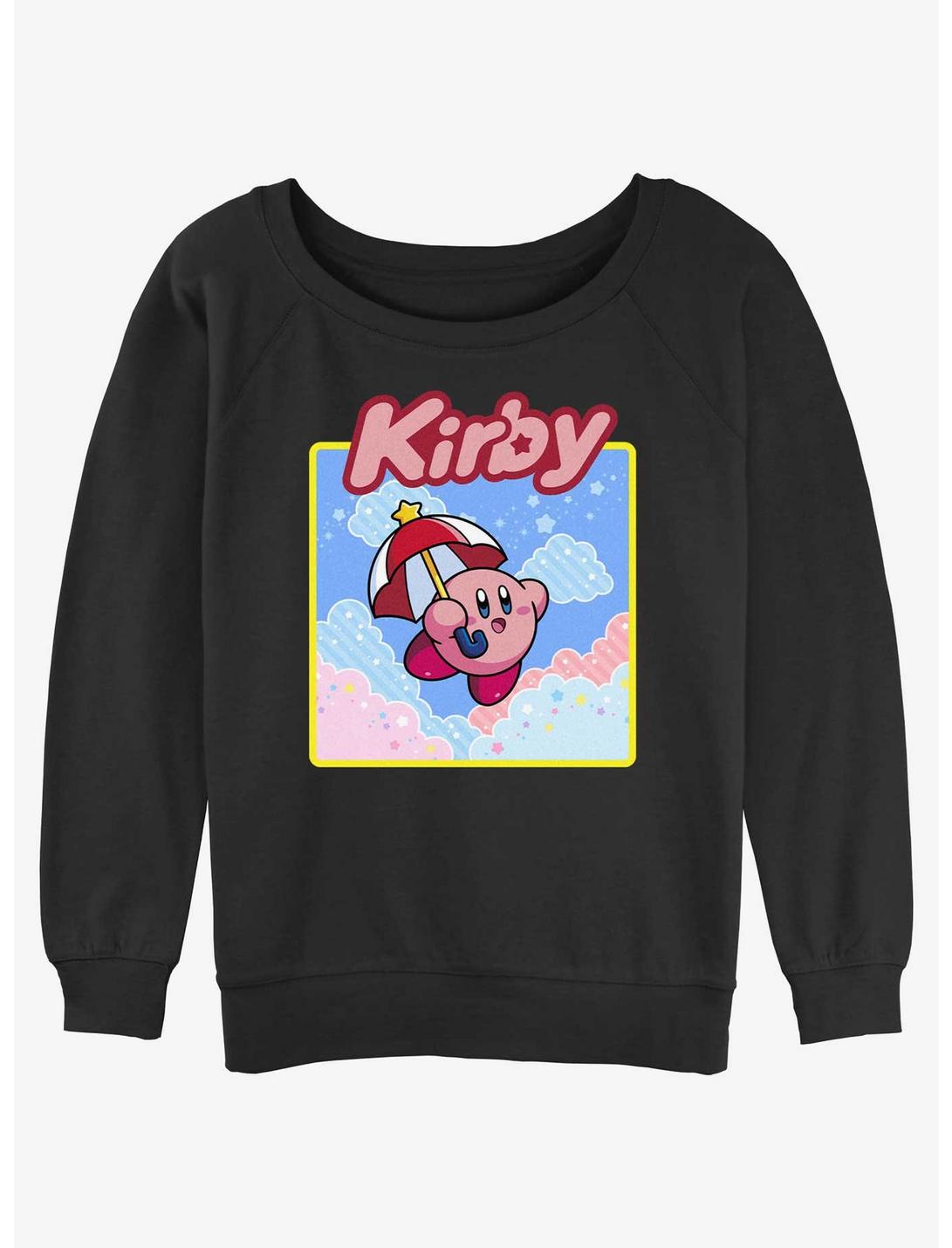 Kirby Starry Parasol Slouchy Sweatshirt, BLACK, hi-res