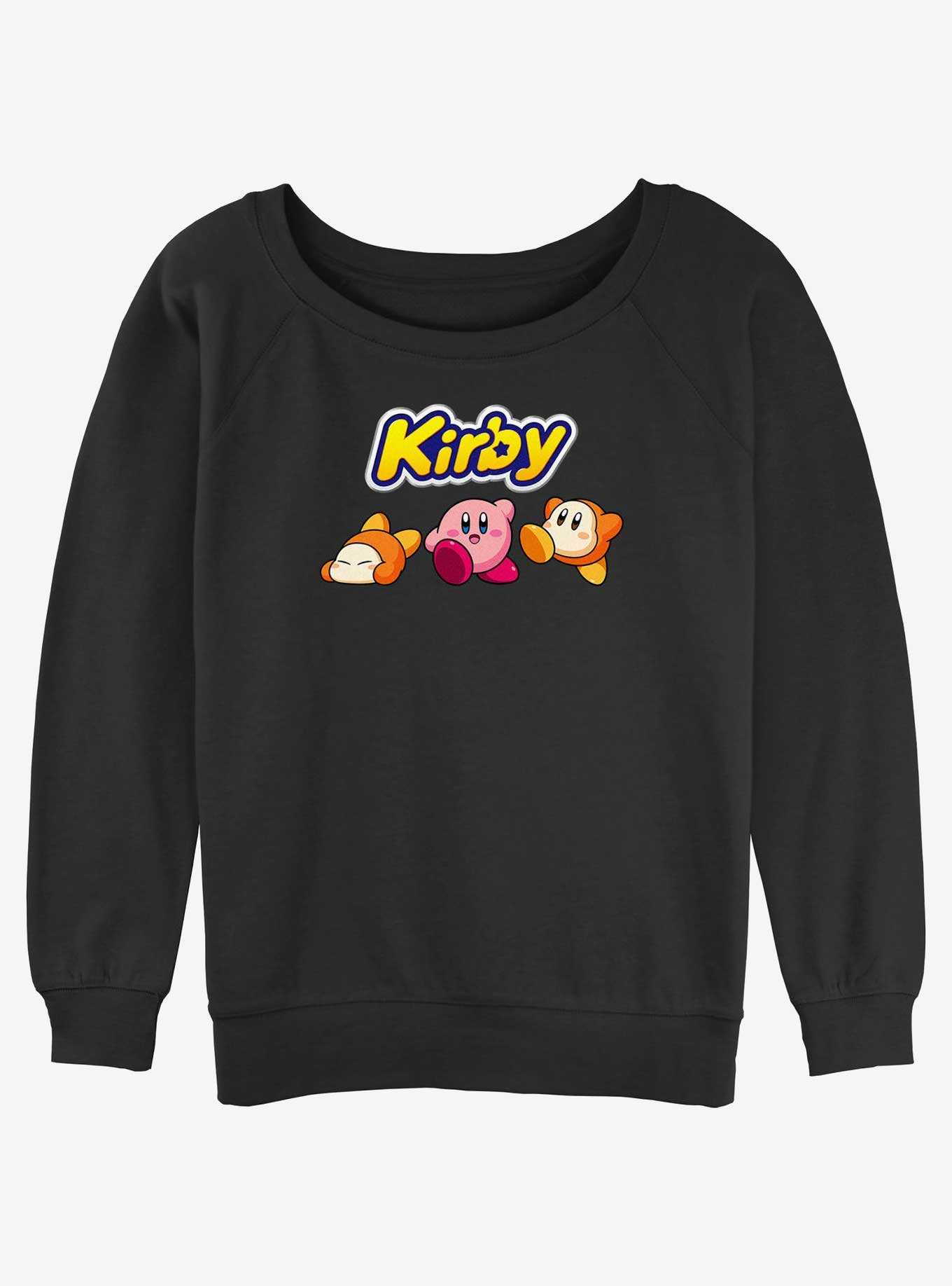 Kirby and Waddle Dee Logo Slouchy Sweatshirt, , hi-res