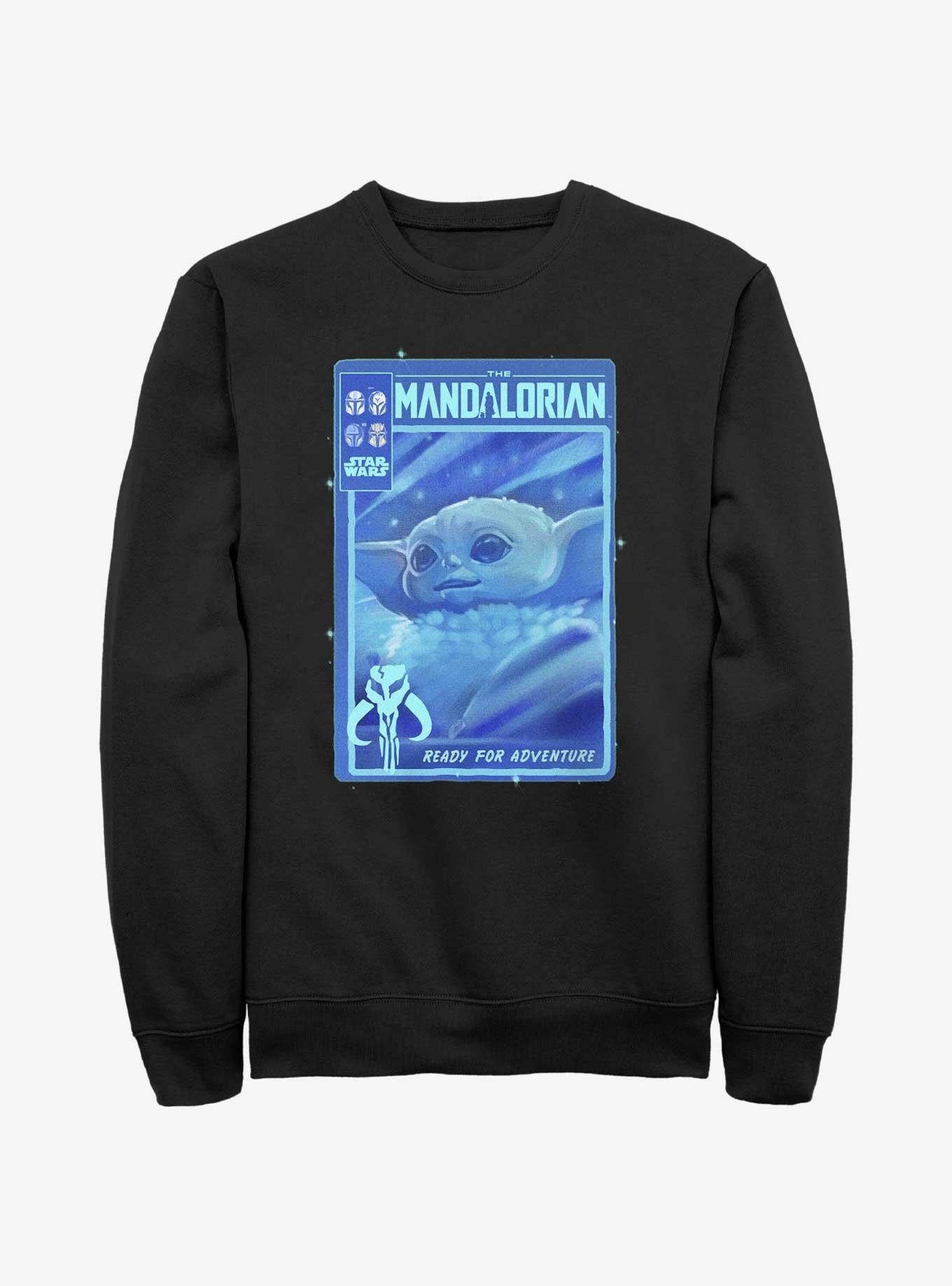Star Wars The Mandalorian Grogu Ready For Adventure Poster Sweatshirt