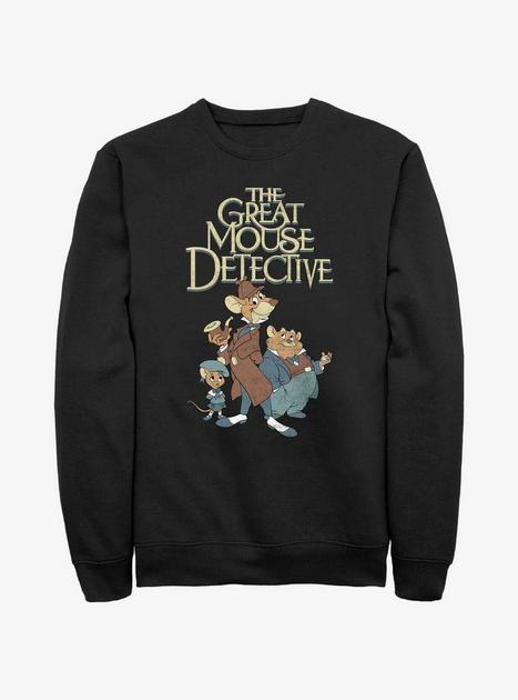 Disney The Great Mouse Detective Mousey Trio Sweatshirt - BLACK | Hot Topic
