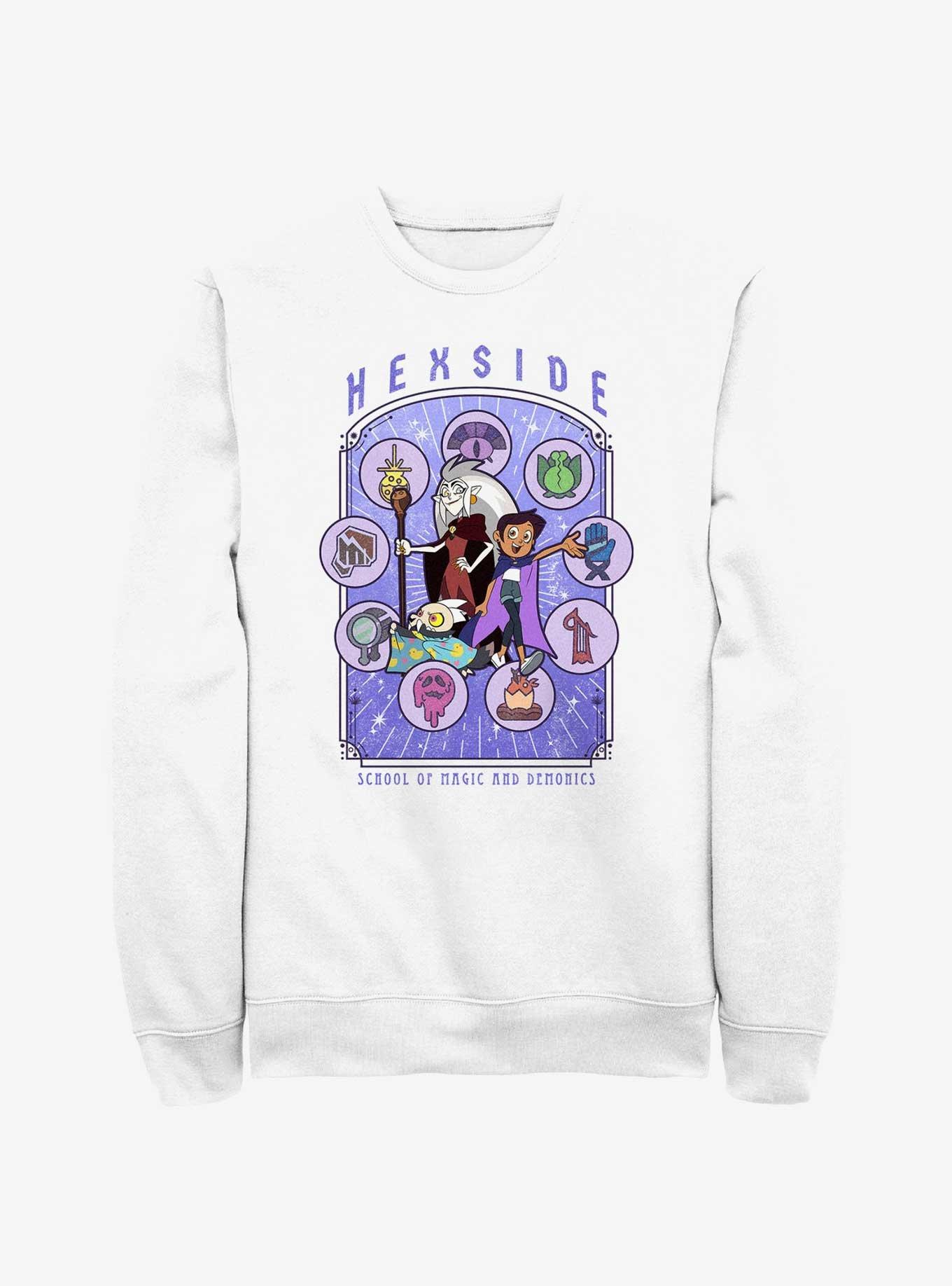 Disney The Owl House Hexside Coven Celestial Sweatshirt, WHITE, hi-res