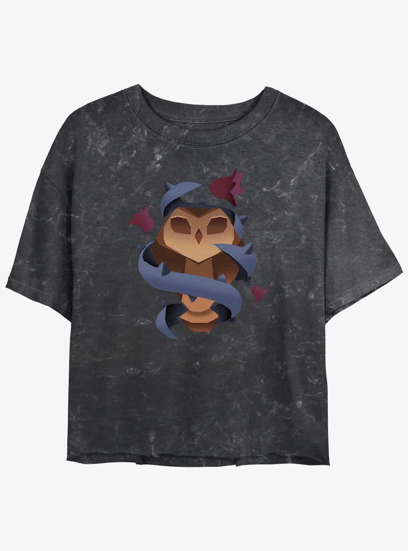 Disney The Owl House Staff Vines Mineral Wash Girls Crop T-Shirt