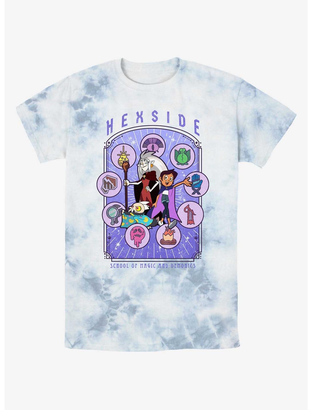 Disney The Owl House Hexside Coven Celestial Tie-Dye T-Shirt, WHITEBLUE, hi-res