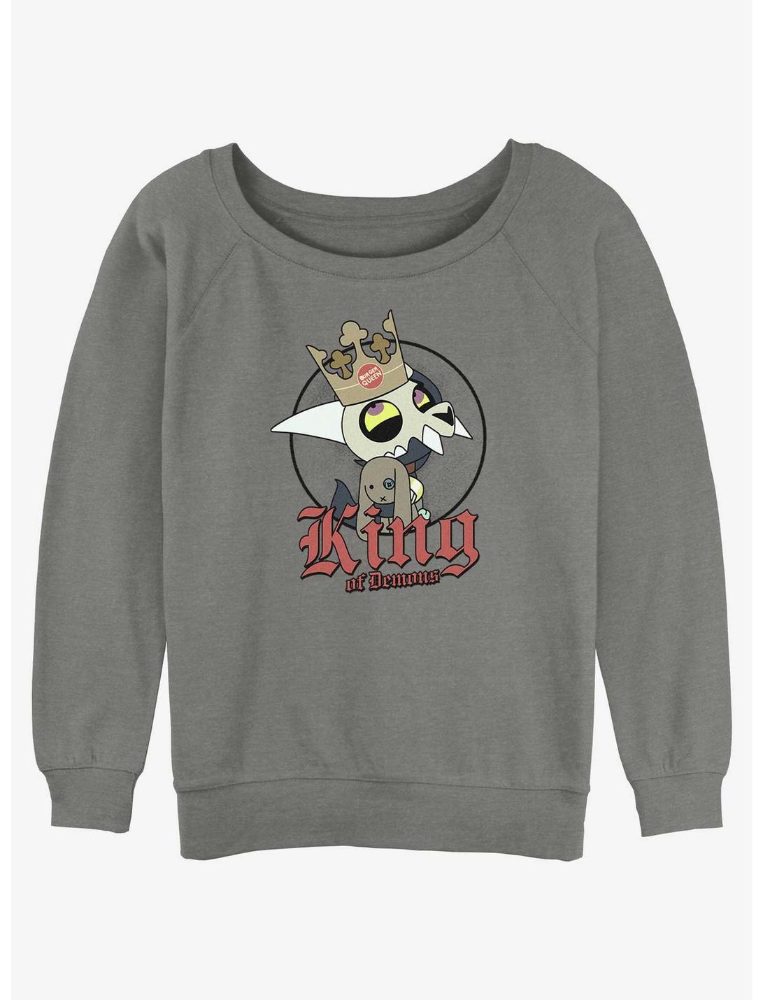 Disney The Owl House King of Demons Slouchy Sweatshirt, GRAY HTR, hi-res