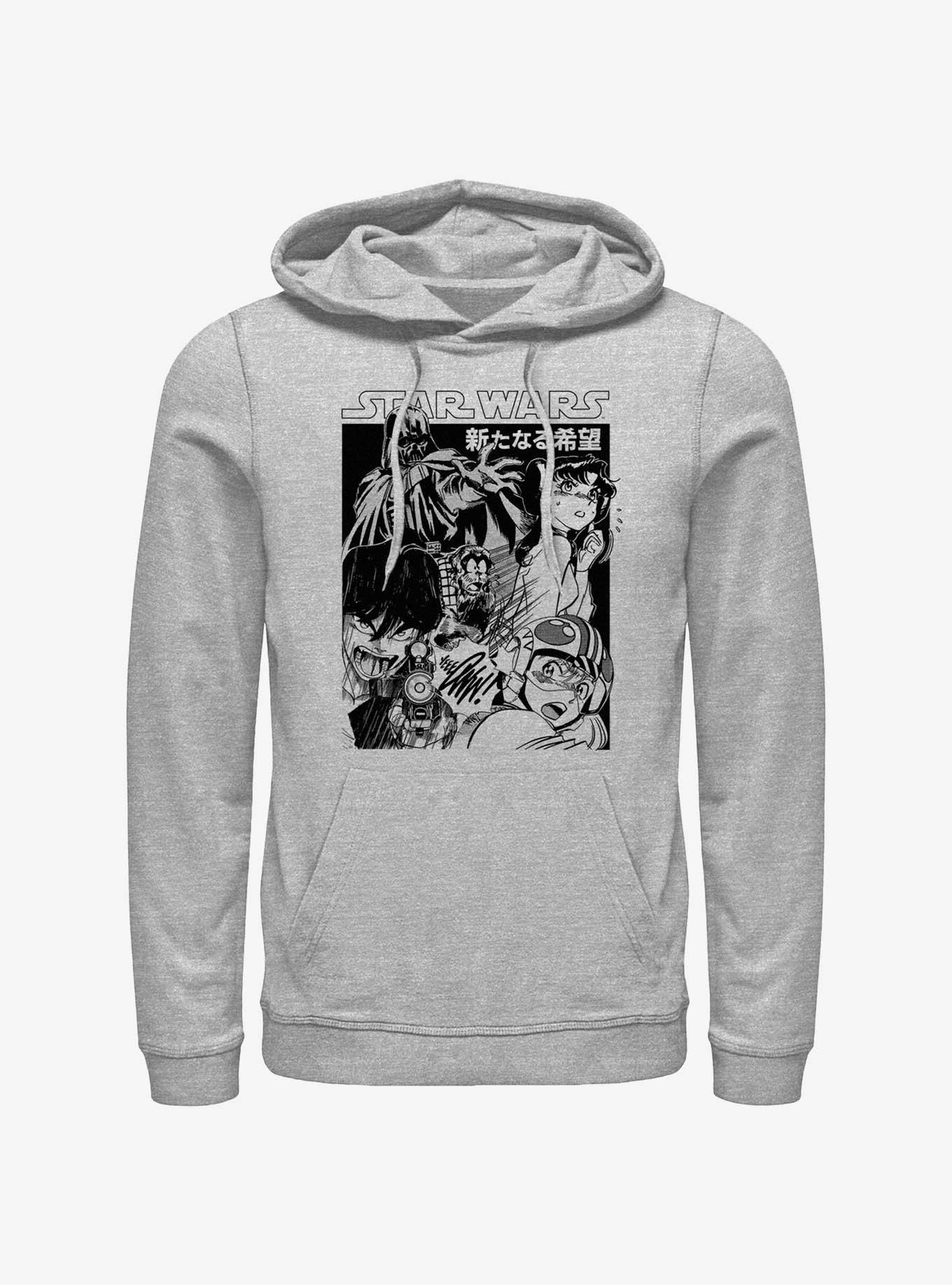 Star Wars Anime Style Galactic Heroes Poster Hoodie, ATH HTR, hi-res