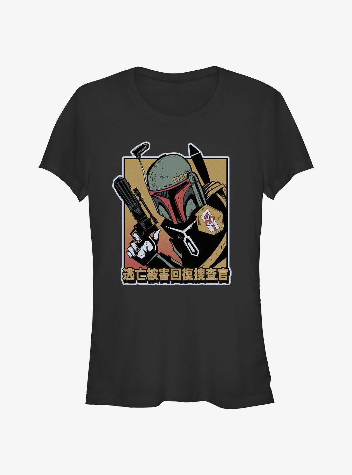 Star Wars Boba Fett Bounty Hunter Girls T-Shirt, BLACK, hi-res