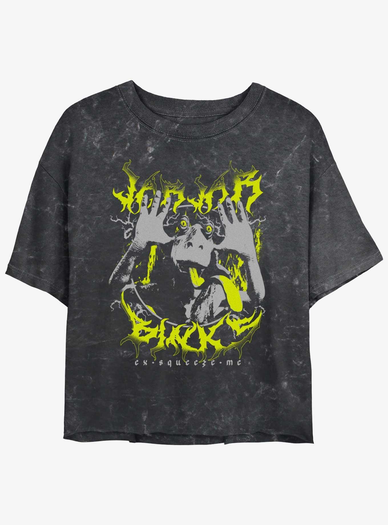Star Wars Jar Jar Binks Mineral Wash Girls Crop T-Shirt, , hi-res
