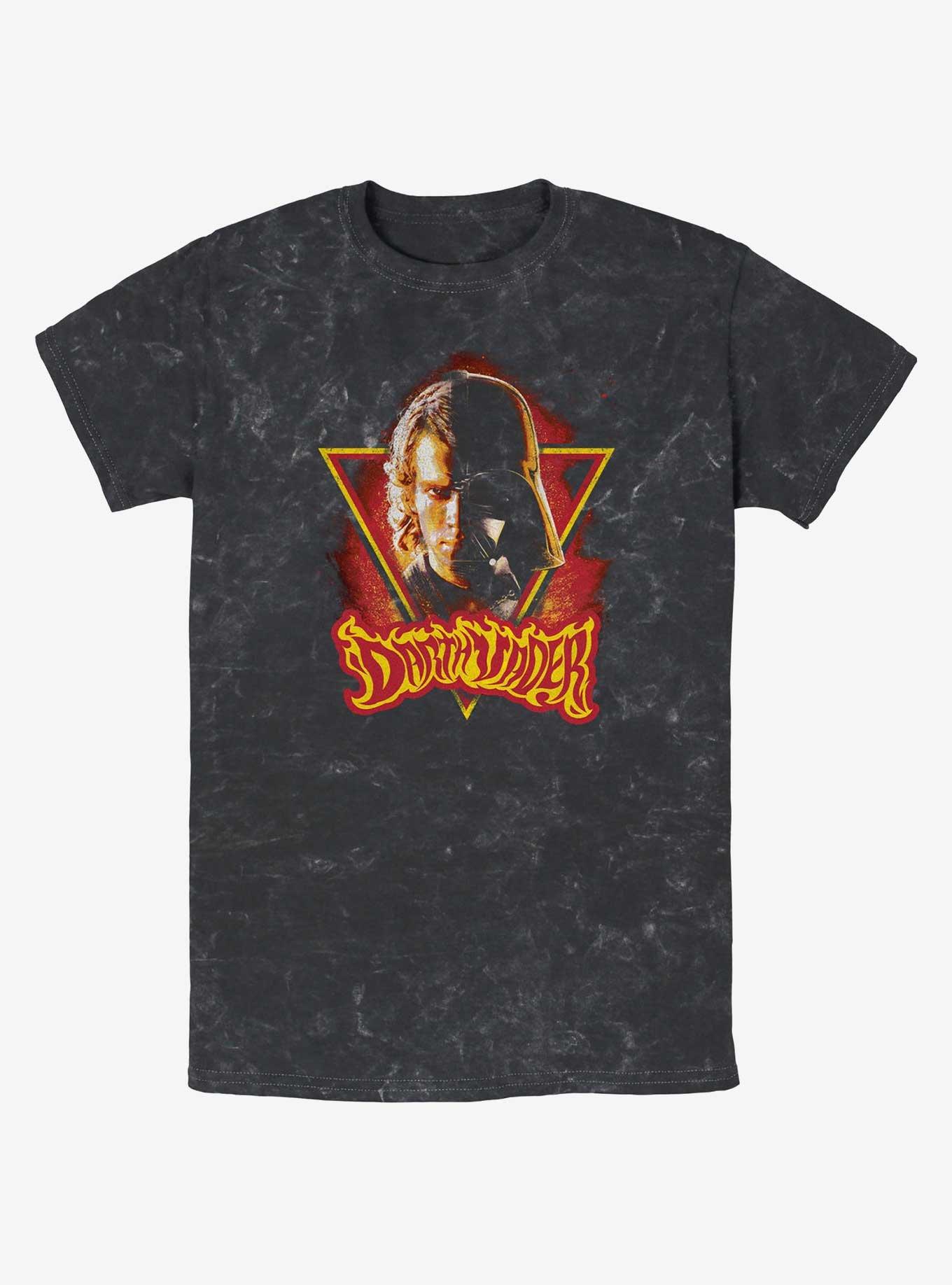 Star Wars Episode III: Revenge Of The Sith Anakin Skywalker Is Darth Vader Mineral Wash T-Shirt, BLACK, hi-res