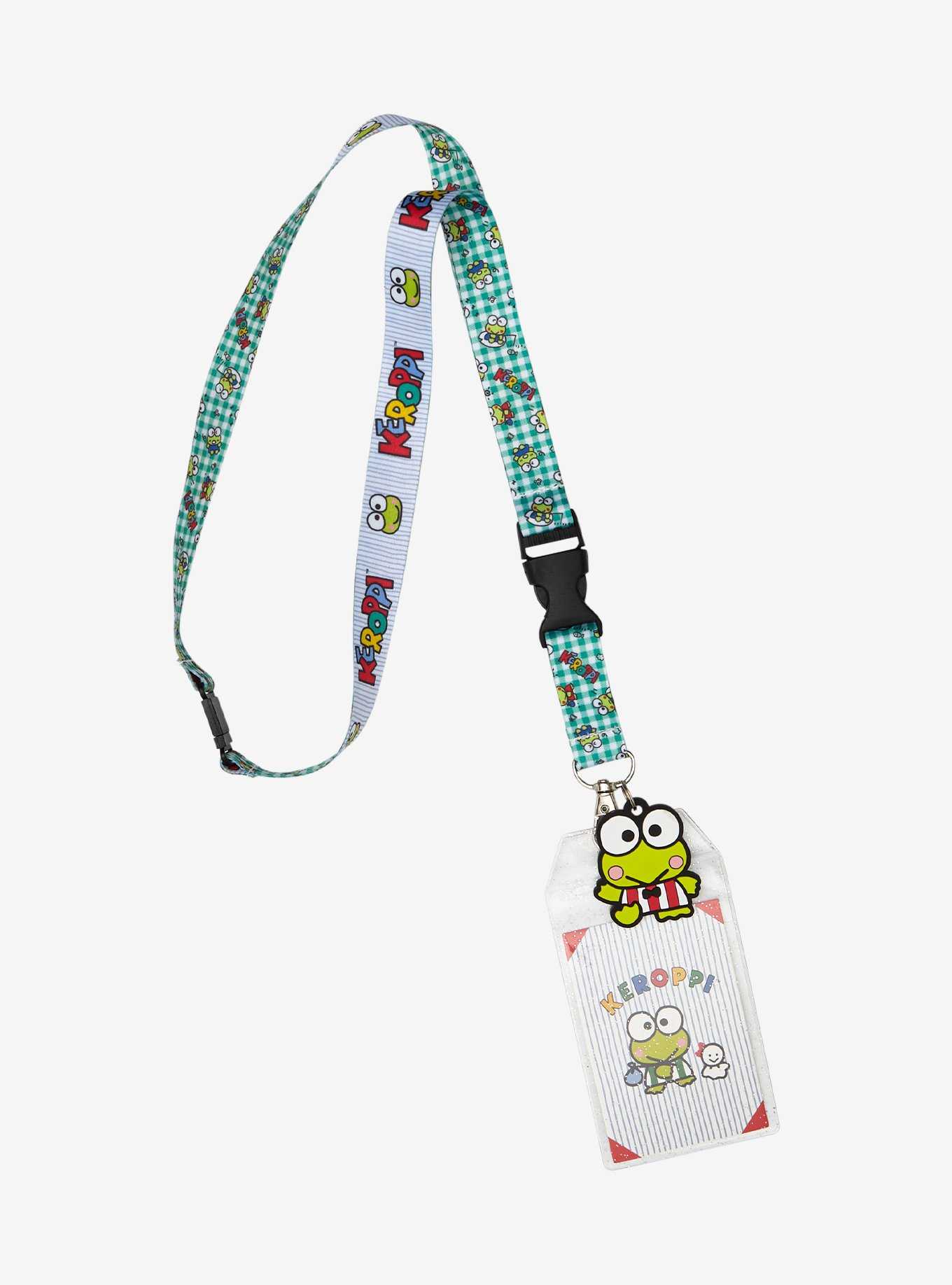 Keroppi Gingham Lanyard, , hi-res